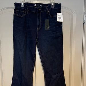 KUT from the cloth dark blue flare jeans! Size 12